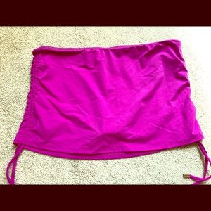 Calvin Klein Fuschia Skirted Bikini Bottom